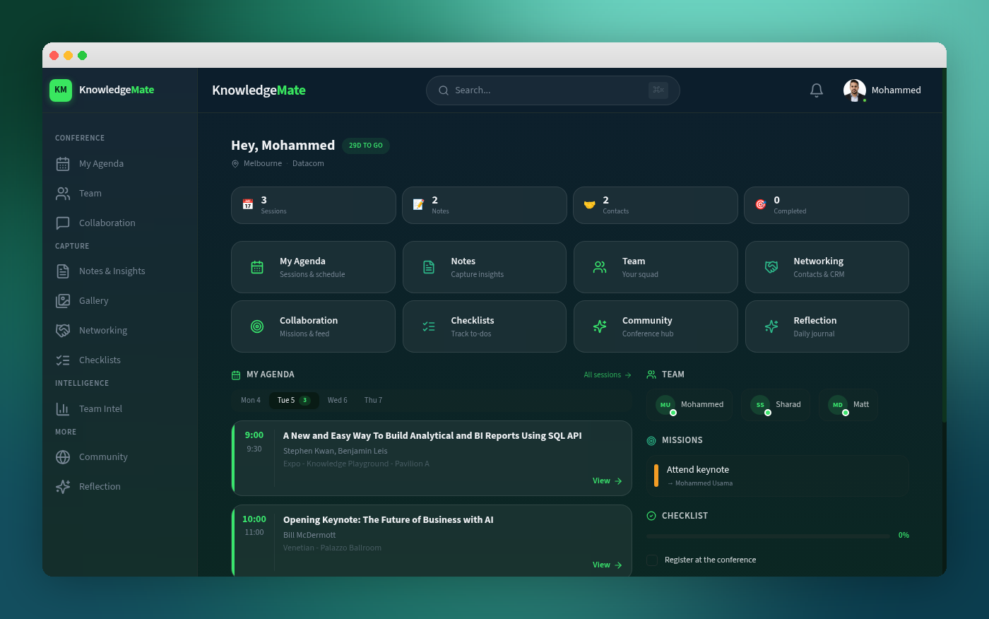 KnowledgeMate — Your Knowledge 2026 Conference Companion