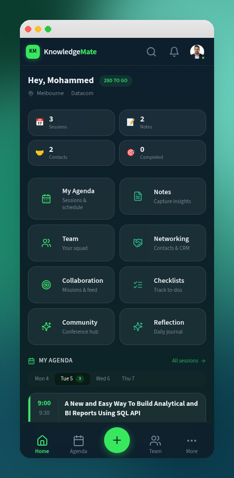 KnowledgeMate — Your Knowledge 2026 Conference Companion